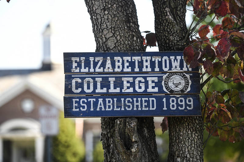 Elizabethtown college established 1899 sign